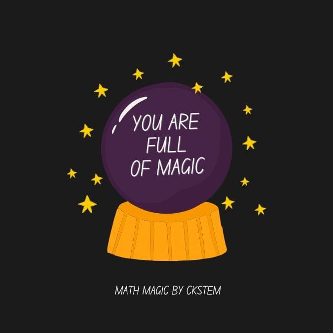 Learn Math Magic — magical stars and wonder illustration